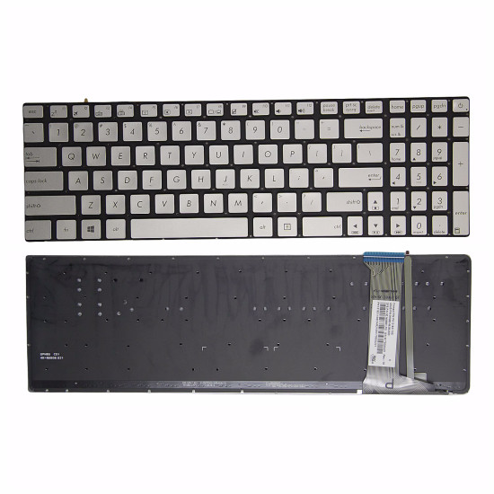 Asus Z50JX GL752 ZX70 FX71 FX50V FX-PRO PRO6300 PRO6700 silver backlit US keyboard - main product image