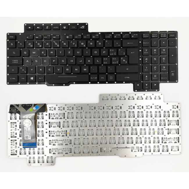 Asus G703 G703V G703 G703VI G703GL RGB backlit Swiss SW keyboard 0KNB0-E612SF00 - main product image