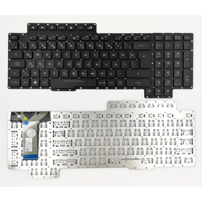 Asus G703 G703V G703 G703VI G703GL RGB backlit Turkish TR keyboard 0KNB0-E612TU00 - main product image