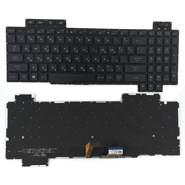 Asus GL703G GL703GS GL703GM backlit Hebrew HB keyboard AEB9BV00010 original - main product image