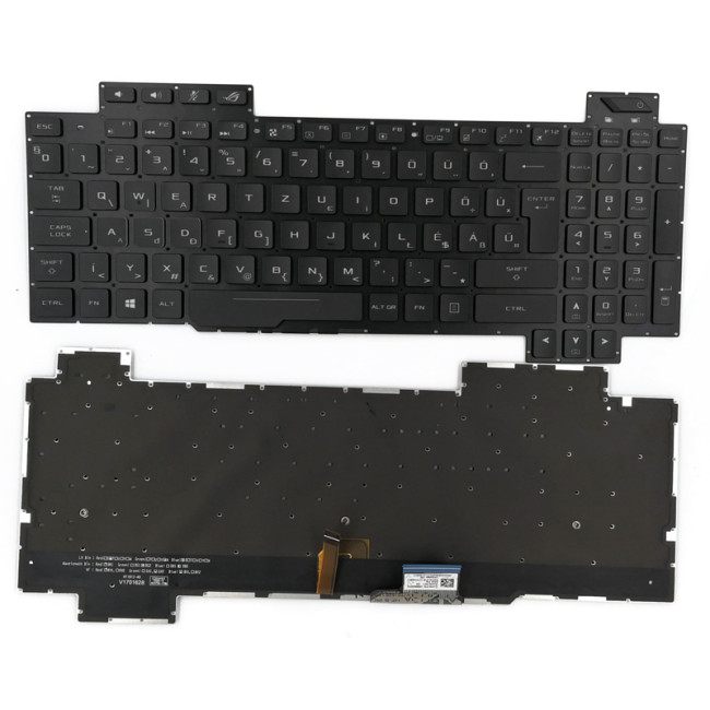Asus GL703G GL703GS GL703GM backlit Hungarian HU keyboard AEB9B300010 original - main product image