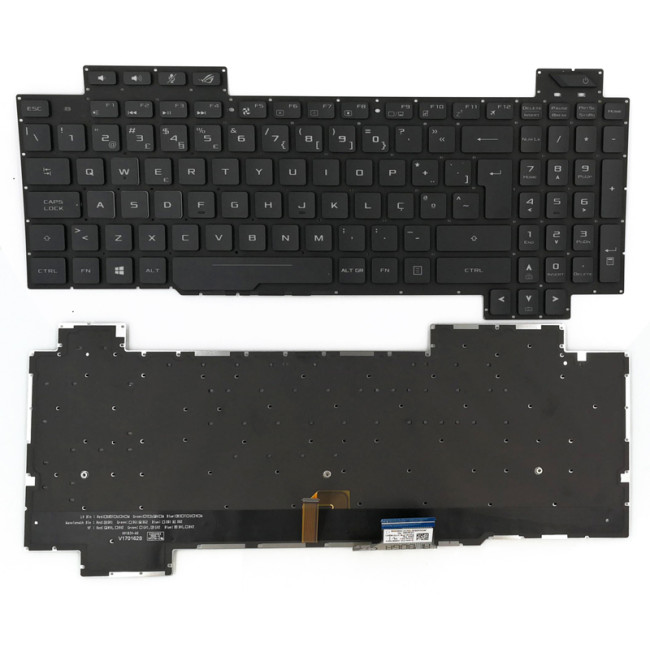 Asus GL703G GL703GS GL703GM backlit Portuguese PO keyboard AEB9BT00010 - main product image