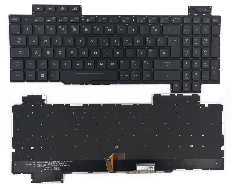 ASUS GL703G GL703GS GL703GM backlit UK keyboard AEB9BE00010 original