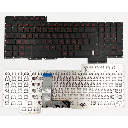 Asus GX700 GX700V G701 G701V backlit Arabic French AF keyboard 0KNB0-E611AF00 - main product image