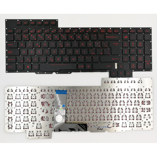 Asus GX700 GX700V G701 G701V backlit Czech Slovak SK CZ keyboard 0KNB0-E611CS00 - main product image