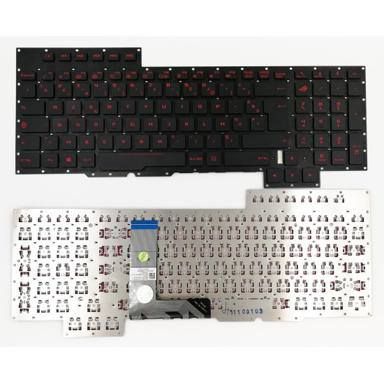 Asus GX700 GX700V G701 G701V backlit French FR keyboard 0KNB0-E611FR00 - main product image