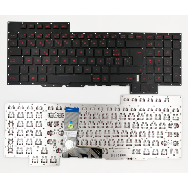 Asus GX700 GX700V G701 G701V backlit Swiss SW keyboard 0KNB0-E611SF00 - main product image