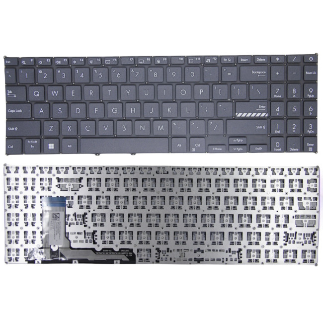 Asus K3605, K3605ZV, K3605VC, K3504, M3504, S3504, E1504, M3605, US keyboard black - main product image