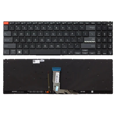 Asus K6602Z, K6502V, N7600, N7601Z, M7600Q, black backlit US keyboard red