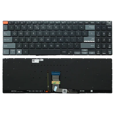 Asus K6602Z, K6502V, N7600, N7601Z, M7600Q, black backlit US keyboard red short