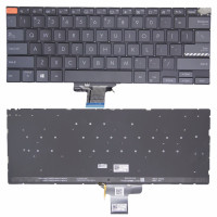 Asus K6400Z, M6400R, X3401, black gray backlit US keyboard