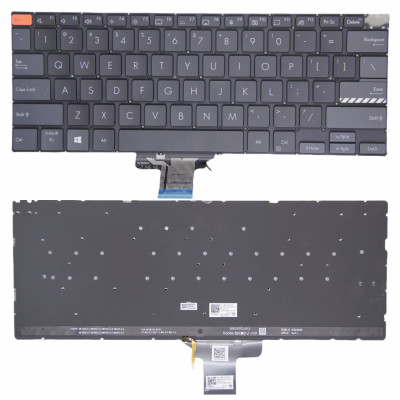 Asus K6400Z, M6400R, X3401, black gray backlit US keyboard