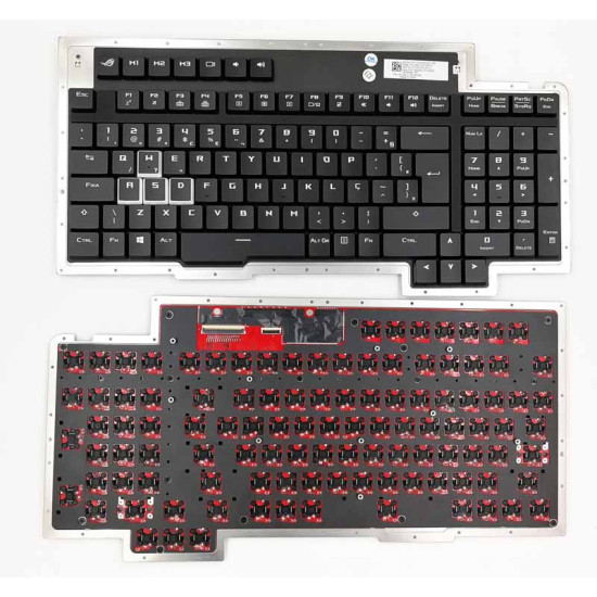 Asus ROG GX800 GX800V GX800VH Mechanical backlit Brazilian BR keyboard 0KNB0-L611BR00 - main product image