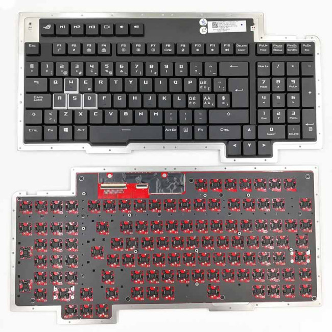Asus ROG GX800 GX800V GX800VH Mechanical backlit Swiss SW keyboard 0KNB0-L611SF00 - main product image