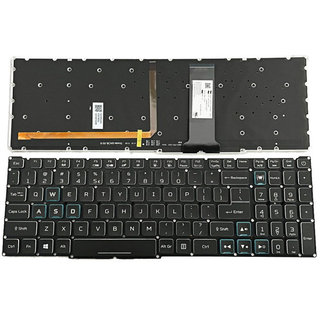 Acer Predator Triton 300, PT315-51, PT315-52, PT315-53, blue backlit US keyboard - main product image