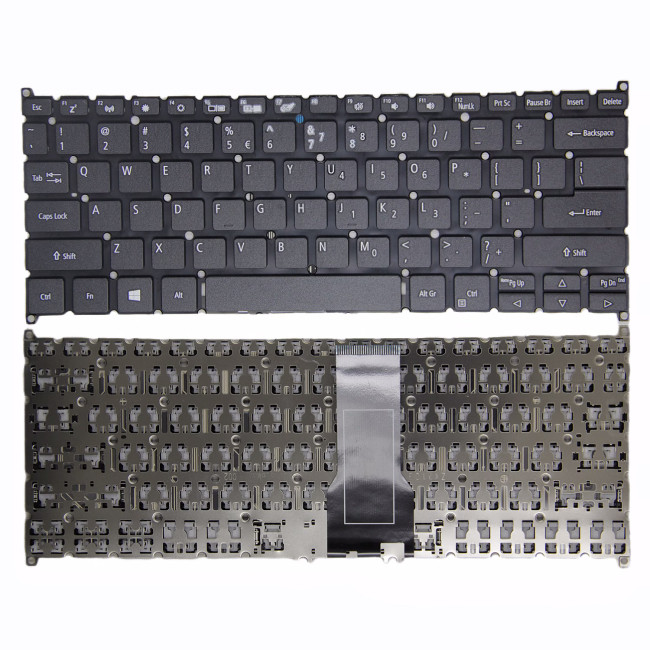Acer Spin 5 SF114-32 SP513-51 SP513-52N SP513-53NSP SP513-52NP N17W6 N17W7 black delete US keyboard - main product image