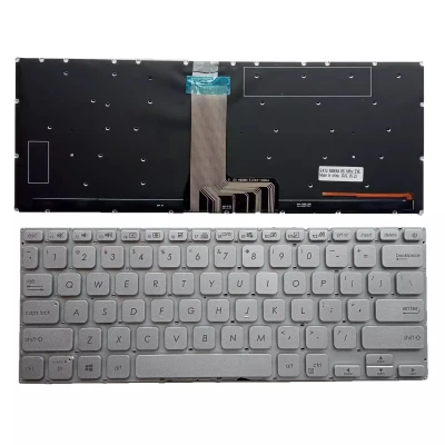 Asus X409 X409UA X409FA JA X415 X415JA A409 A409M silver backlit US keyboard