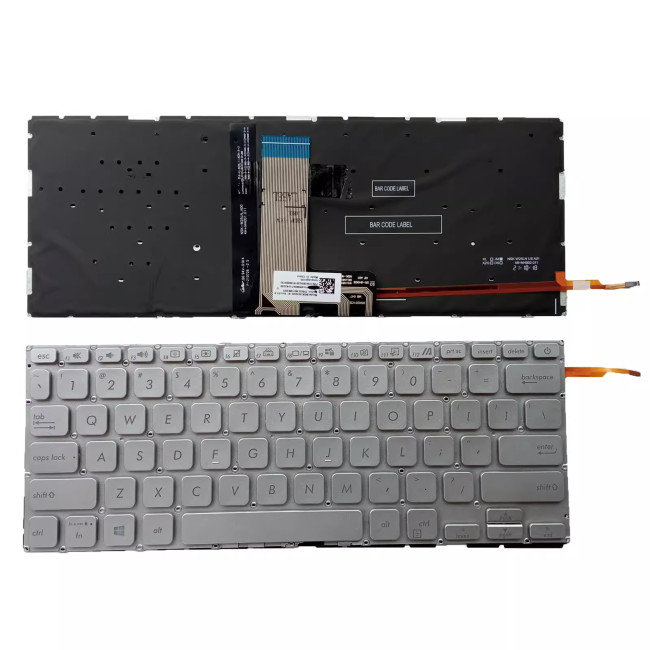 Asus X415 X415JA X415JANS X415JF X415JP X415EA X415E AS130062 silver backlit US keyboard - main product image