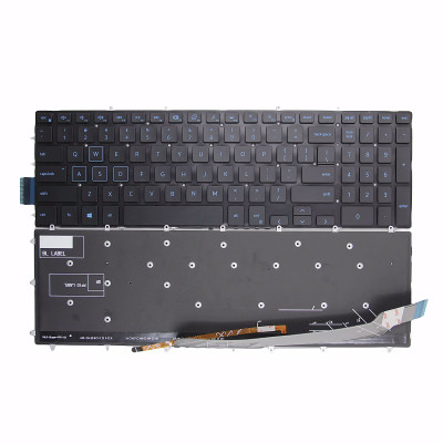 Dell G5 5590 5575 5500 G7 7790 7580 G3 3590 P72F P71F blue backlit US keyboard