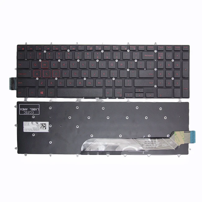 Dell G5 5590 5575 5500 G7 7790 7580 G3 3590 P72F P71F red US keyboard - main product image
