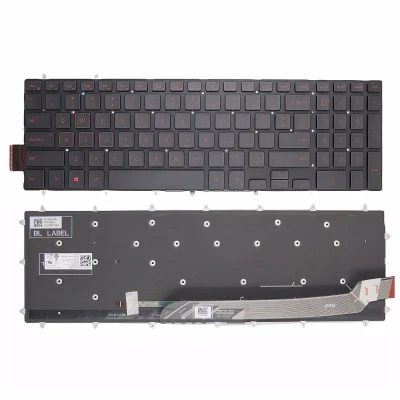 Dell G5 5590 5575 5500 G7 7790 7580 G3 3590 P72F P71F red backlit US keyboard