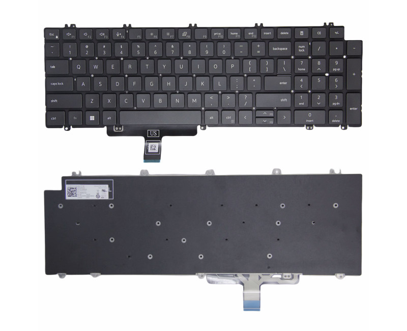 Dell Latitude 5520 5521 5530 Precision 3560 3561 P104F US keyboard - additional view 