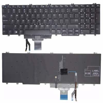 Dell Precision 7530 7730 E7530 7740 7540 5540 P74F backlit US keyboard OEM
