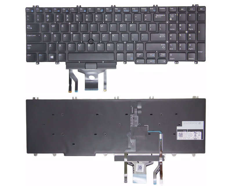 Dell Precision 7530 7730 E7530 7740 7540 5540 P74F backlit US keyboard original