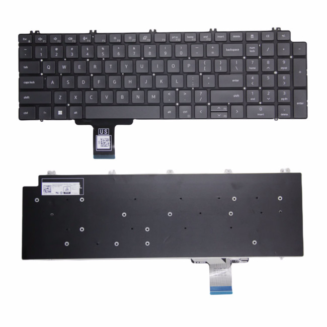 Dell Precision 7550 7750 7760 7560 7770 3570 3571 US keyboard - main product image