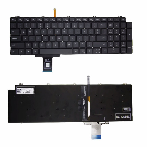 Dell Precision 7550 7750 7760 7560 7770 3570 3571 backlit US keyboard - main product image