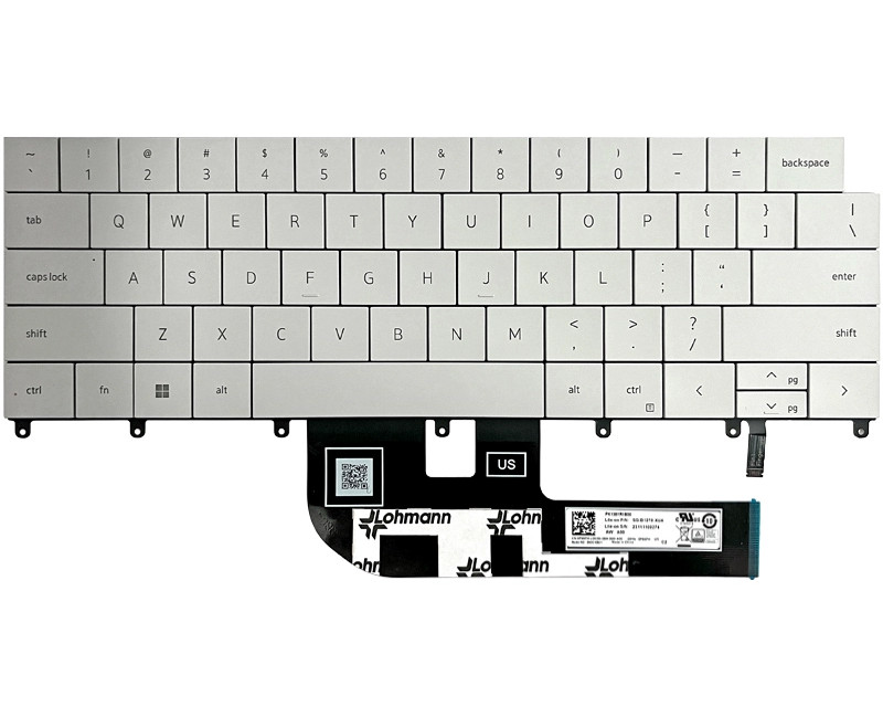 Dell XPS 14 9440, P184G, 14.5 2024 white backlit US keyboard - additional view 