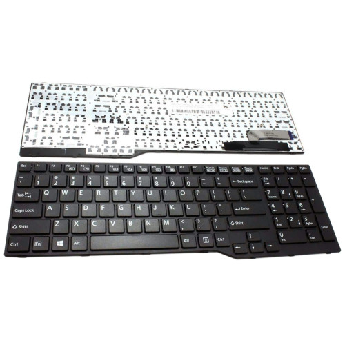 Fujistu E753, E754, E756, E554, E556, E557, H730, H760, H770, black US keyboard - main product image