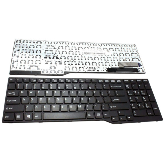 Fujistu E753, E754, E756, E554, E556, E557, H730, H760, H770, black US keyboard - main product image