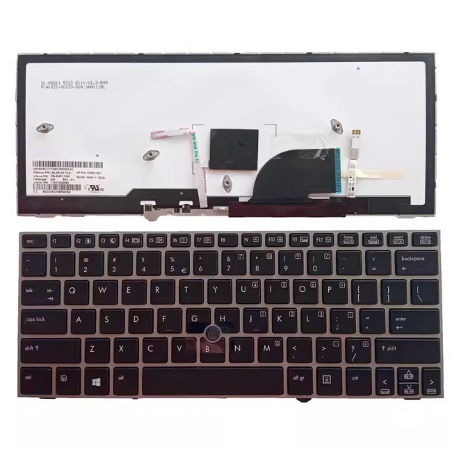 HP EliteBook 2170p 2170 SG-4930-2EA silver trackpoint backlit US keyboard - main product image