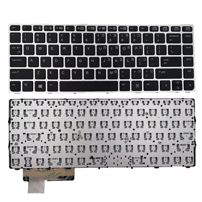 HP EliteBook Folio 9470M 9470 9480 9480M silver frame US keyboard - main product image