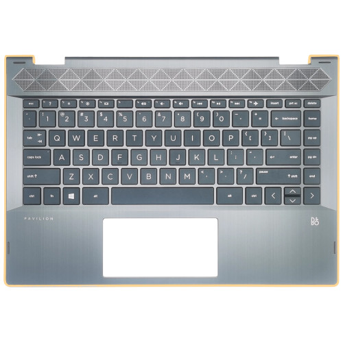 HP Pavilion X360 14 14-CD, TPN-W131, US keyboard palmrest black gold - main product image