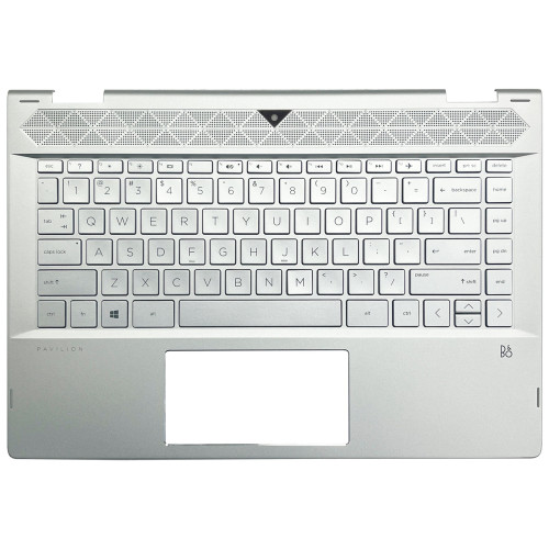 HP Pavilion X360 14 14-CD, TPN-W131, backlit US keyboard palmrest silver - main product image