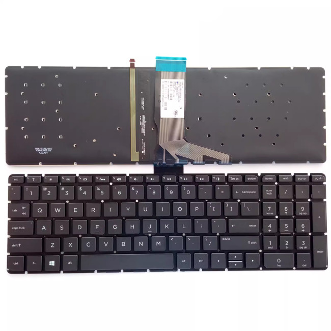 HP x360 15-BK 15T-BK 15-BR 15-BE M6-W 15-W TPN-W114 black backlit US keyboard - main product image