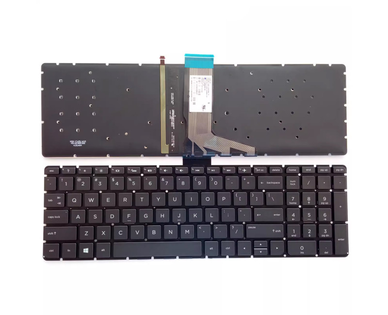 HP x360 15-BK 15T-BK 15-BR 15-BE M6-W 15-W TPN-W114 black backlit US keyboard - additional view 