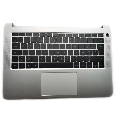 HUAWEI Honor 14 KPL-W00 kprc-w10l VLT-W50 KPR-W19 silver backlit French FR keyboard palmrest