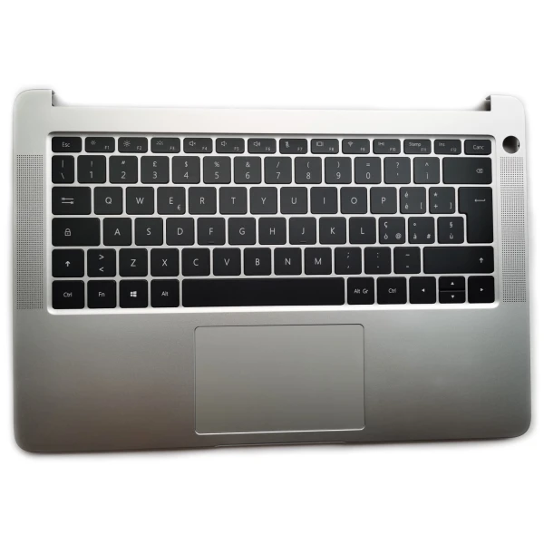 HUAWEI Honor 14 KPL-W00 kprc-w10l VLT-W50 KPR-W19 silver backlit Italian IT keyboard palmrest - main product image