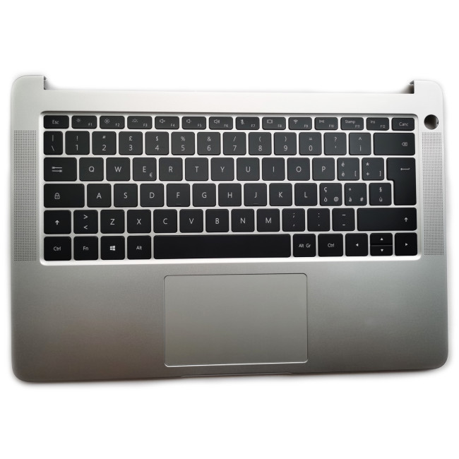 HUAWEI Honor 14 KPL-W00 kprc-w10l VLT-W50 KPR-W19 silver backlit Italian IT keyboard palmrest - main product image