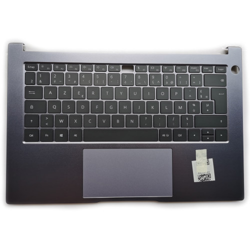 HUAWEI Honor Magicbook 14 NbB-WAH9P Nbl-WAQ9L NBR-WA19 WXX9 gray backlit French FR keyboard palmrest - main product image