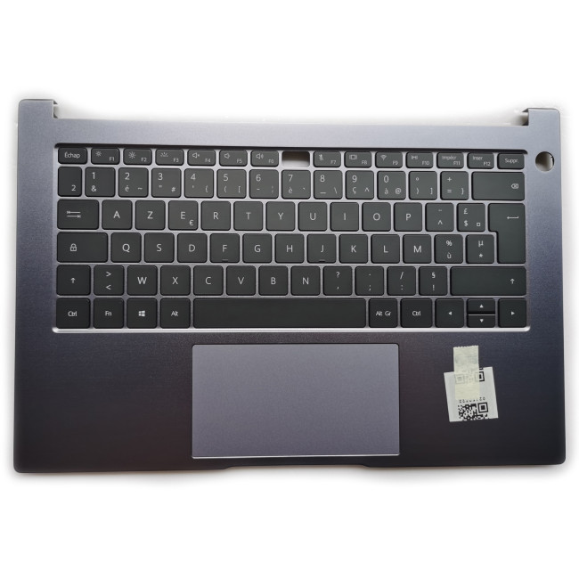 HUAWEI Honor Magicbook 14 NbB-WAH9P Nbl-WAQ9L NBR-WA19 WXX9 gray backlit French FR keyboard palmrest - main product image