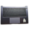 HUAWEI Honor Magicbook 14 NbB-WAH9P Nbl-WAQ9L NBR-WA19 WXX9 gray backlit German DE keyboard palmrest