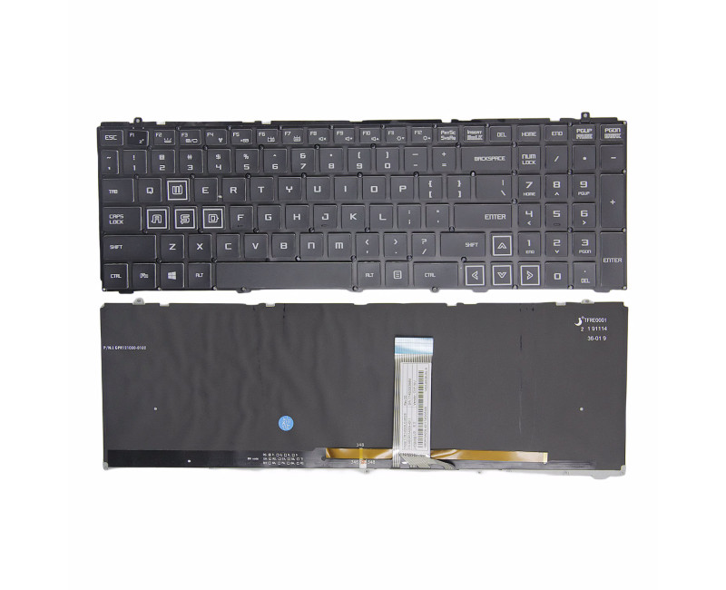 Hasee Z7M-KP5GC Z7-KP7GT Z7-KP7D2 KP7GT KP7EC KP7GC KP7GA CT5GA Z7M-KP7G1 KP7GH KP7GM KP7GE GE5S02 G7-CT7VK backlit US keyboard - additional view 