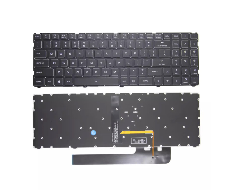 Hasee Z7 CT5N1 CT5GA CT5VH KP5GC CT7GK GK5S01 GK5S02 backlit US keyboard long - additional view 