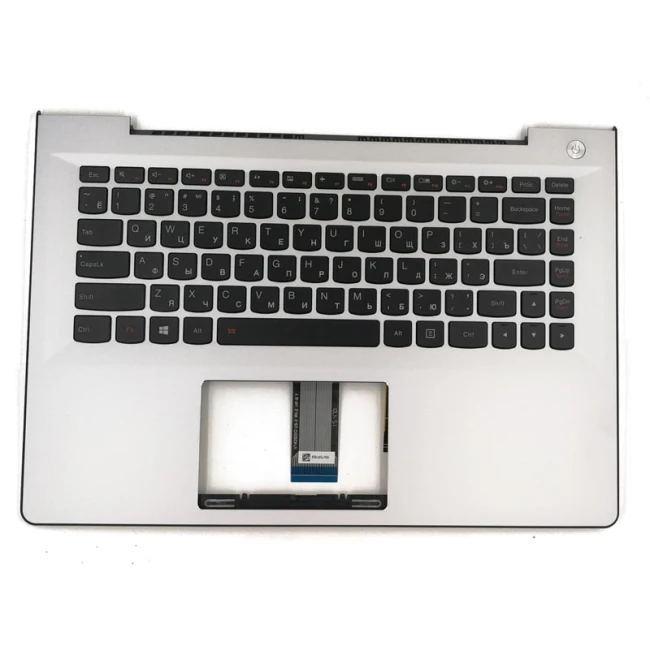 Lenovo S41-70 300S-14 500S-14 backlit Russian RU keyboard palmrest silver - main product image