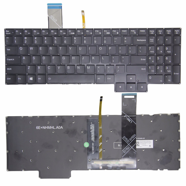 Lenovo Legion 5 15ACH6 15ACH6A 15ACH6H 15ITH6 15ITH6H, white word backlit US keyboard OEM - main product image