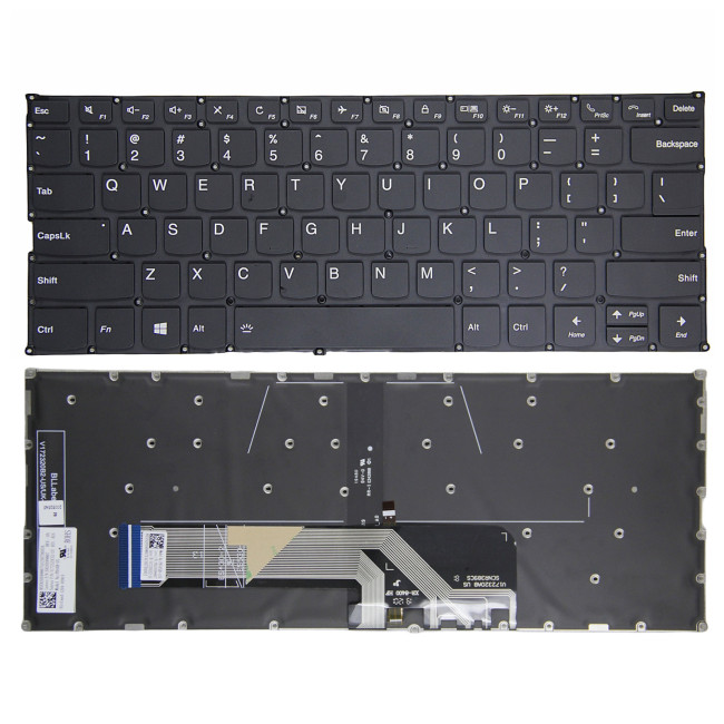 Lenovo yoga 6-13ARE05, 6-13ALC6, V340-14IIL, V340-14IML, black call backlit US keyboard - main product image